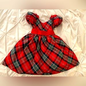 Janie and Jack red plaid holiday dress